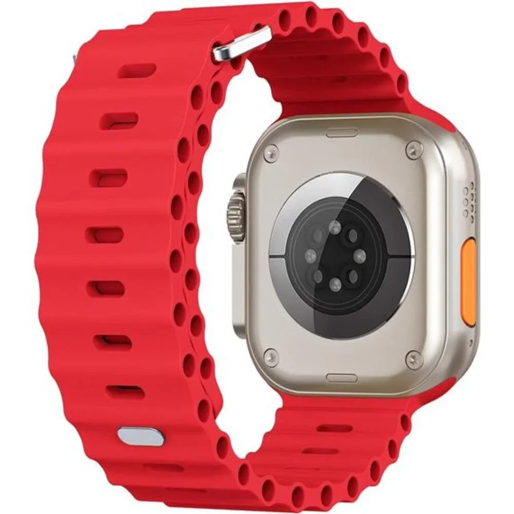 Sport Soft Silicone Compatible with Apple Watch Ocean Band Wristband Ultra 9 8 7